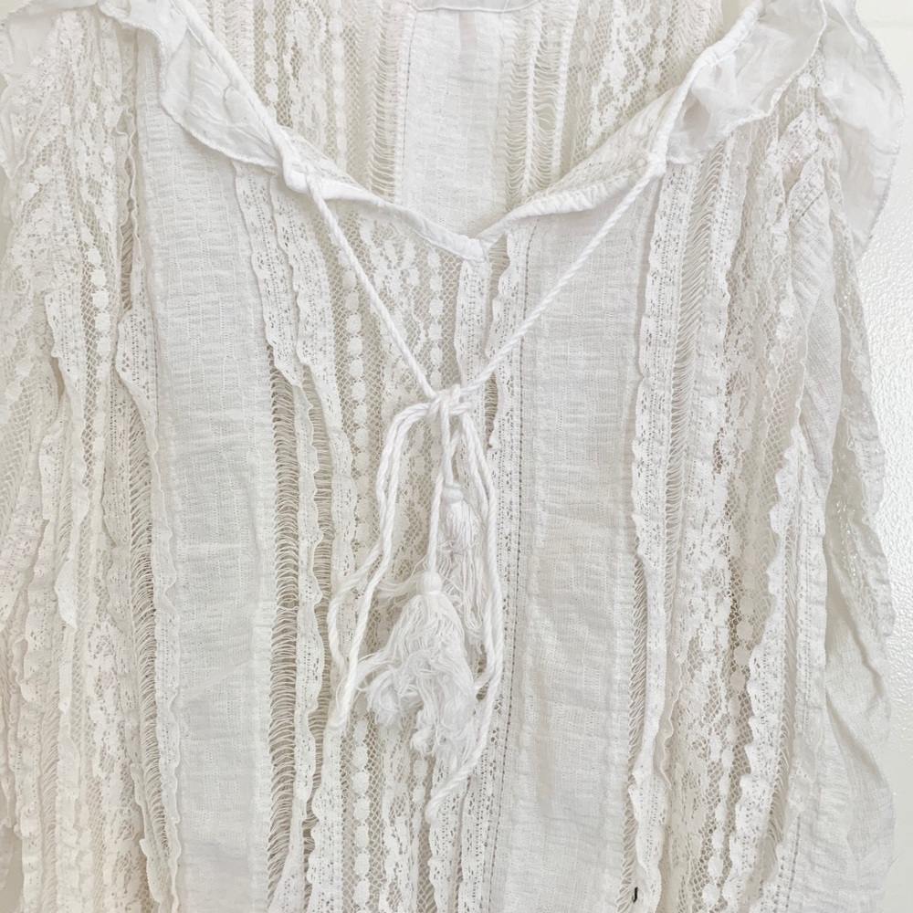 White Lacey Cover Up - Picture 4 of 5